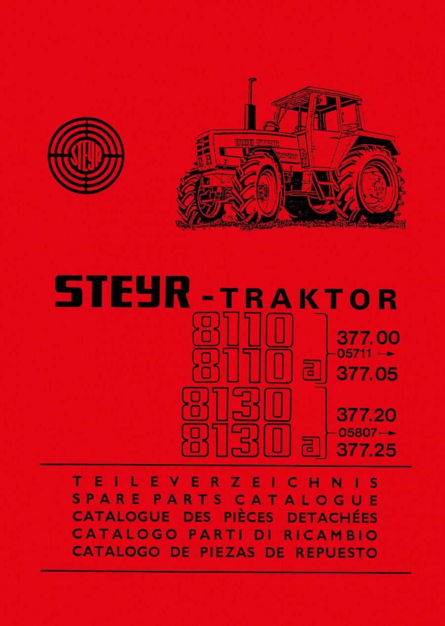Steyr 8110 8110a 8130 8130a Traktor Ersatzteilkatalog