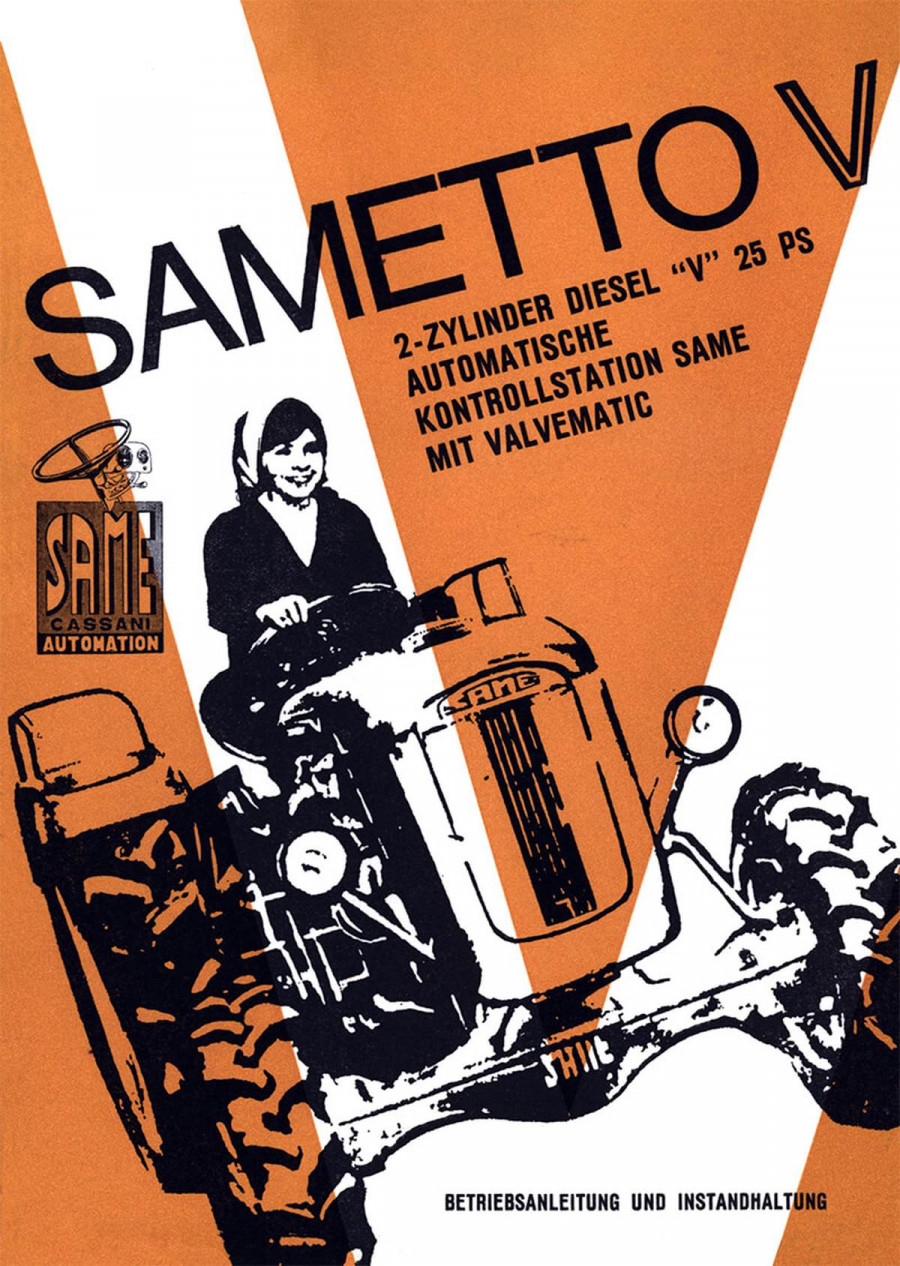 Same Sametto V, 2-Zylinder Diesel, 25 PS, Betriebsanleitung