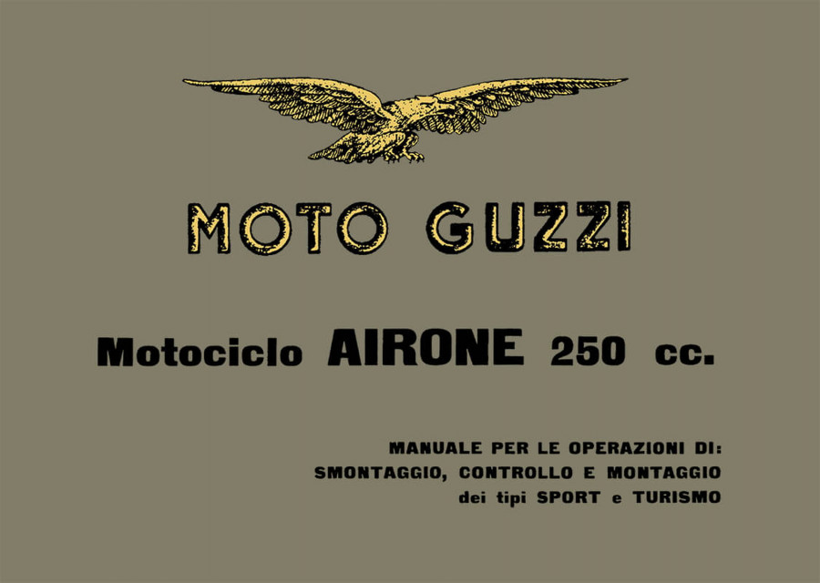 Moto Guzzi Airone 250 Sport und Tourismo Reparaturanleitung