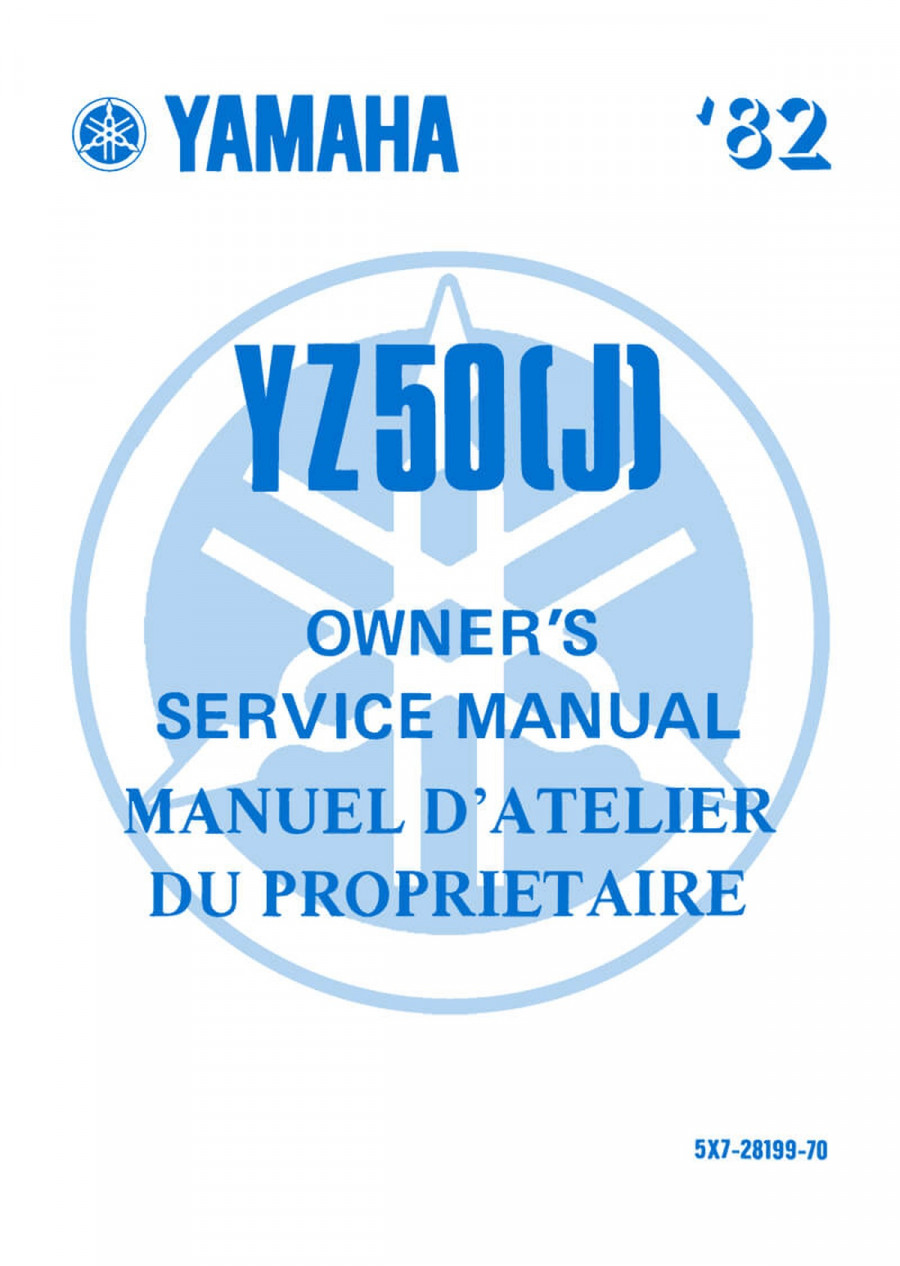 Yamaha YZ 50 (J) Owner's Service Manual