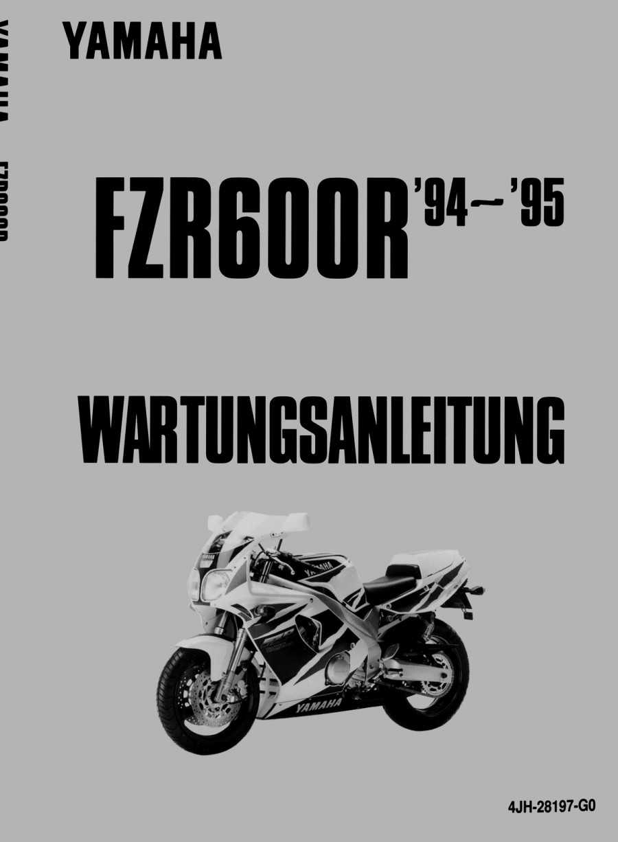 Yamaha FZR600R Reparaturanleitung