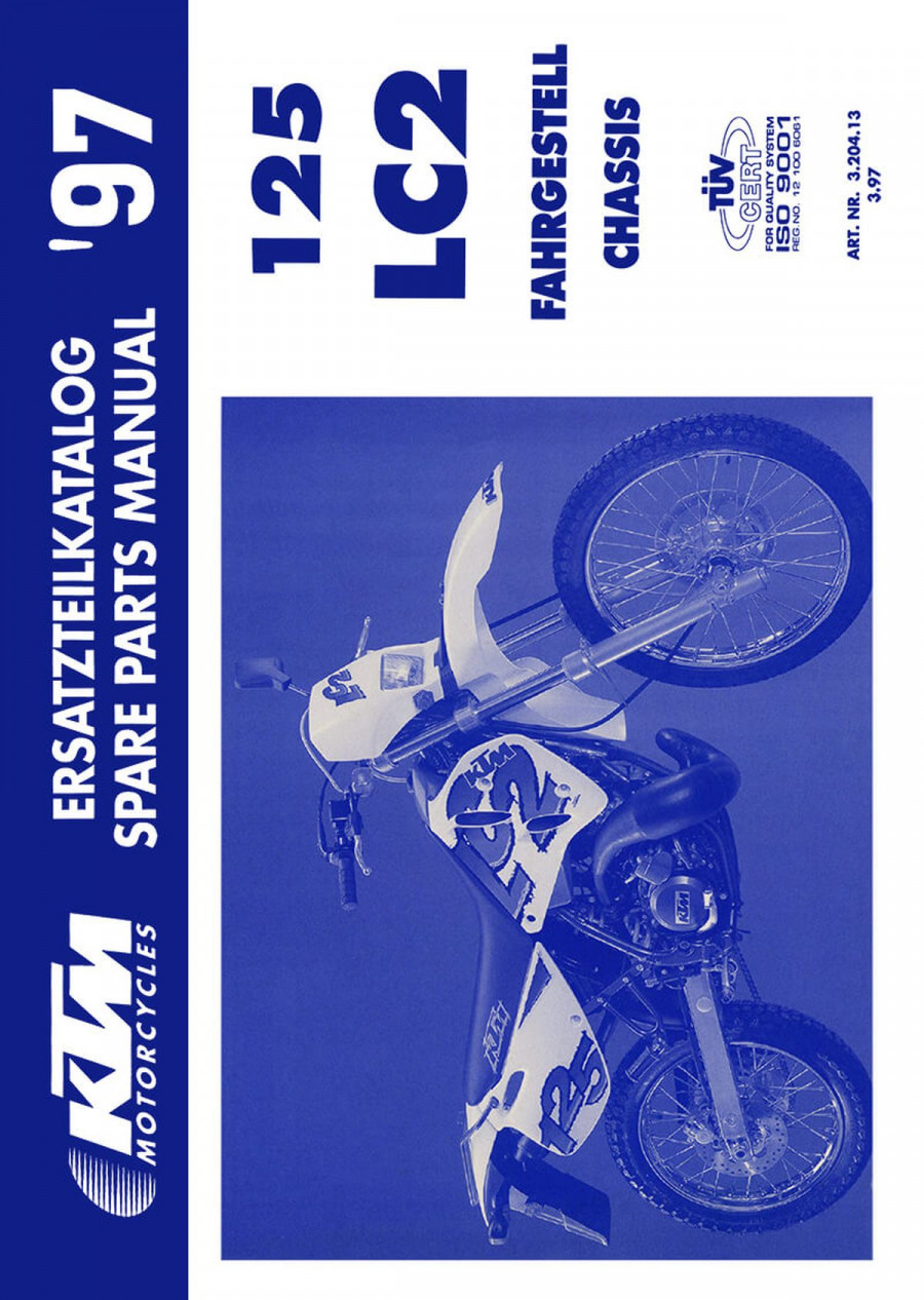 KTM Motorfahrzeugbau 125 LC2 (Fahrwerk) Ersatzteilkatalog