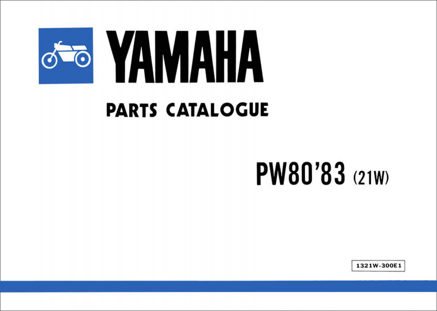 Yamaha PW 80 Parts Catalogue