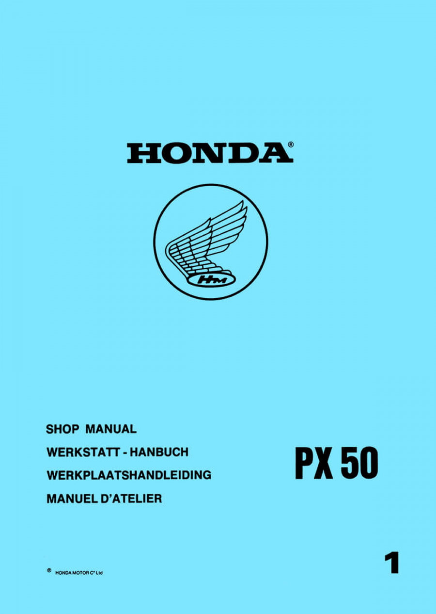 Honda PX50 Reparaturanleitung