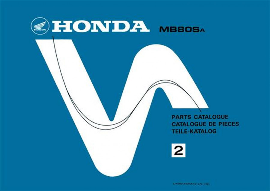 Honda MB80S MB80SA Ersatzteilliste