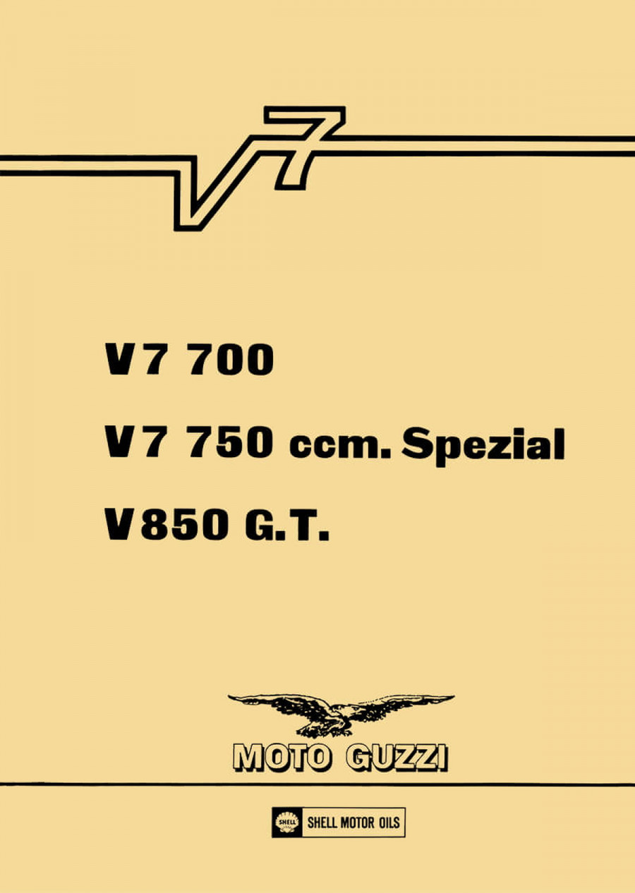 Moto Guzzi V7, V7 Spezial, 850GT Reparaturanleitung