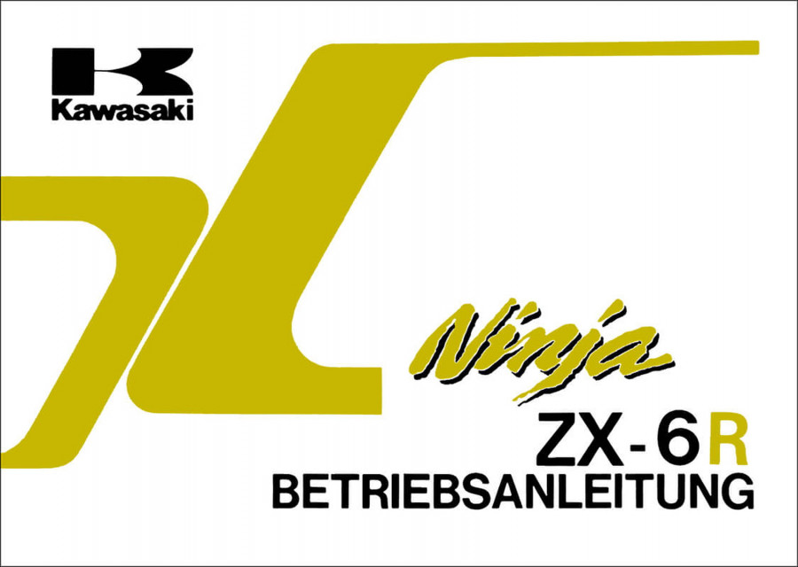Kawasaki Ninja ZX-6R, Betriebsanleitung
