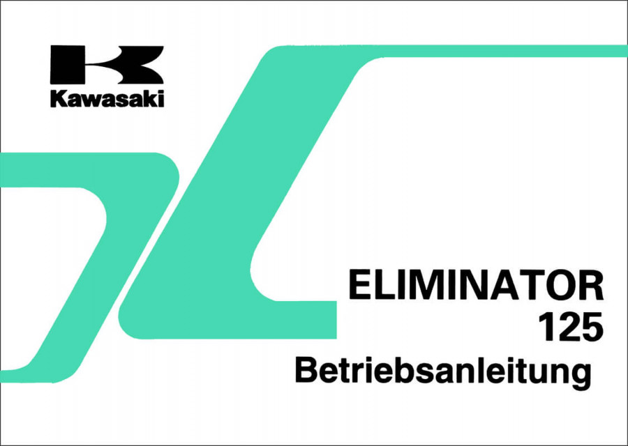 Kawasaki Eliminator 125 (BN 125-A1) Betriebsanleitung