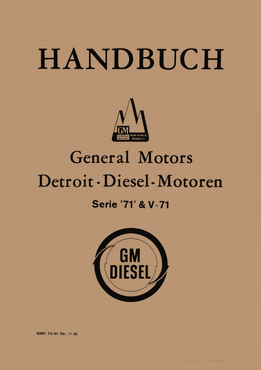 General Motors, Detroit-Diesel-Motoren, Serie 71 & V 71, Handbuch