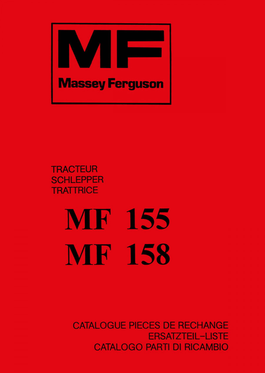 Massey-Ferguson MF155 und MF158 Ersatzteilkatalog