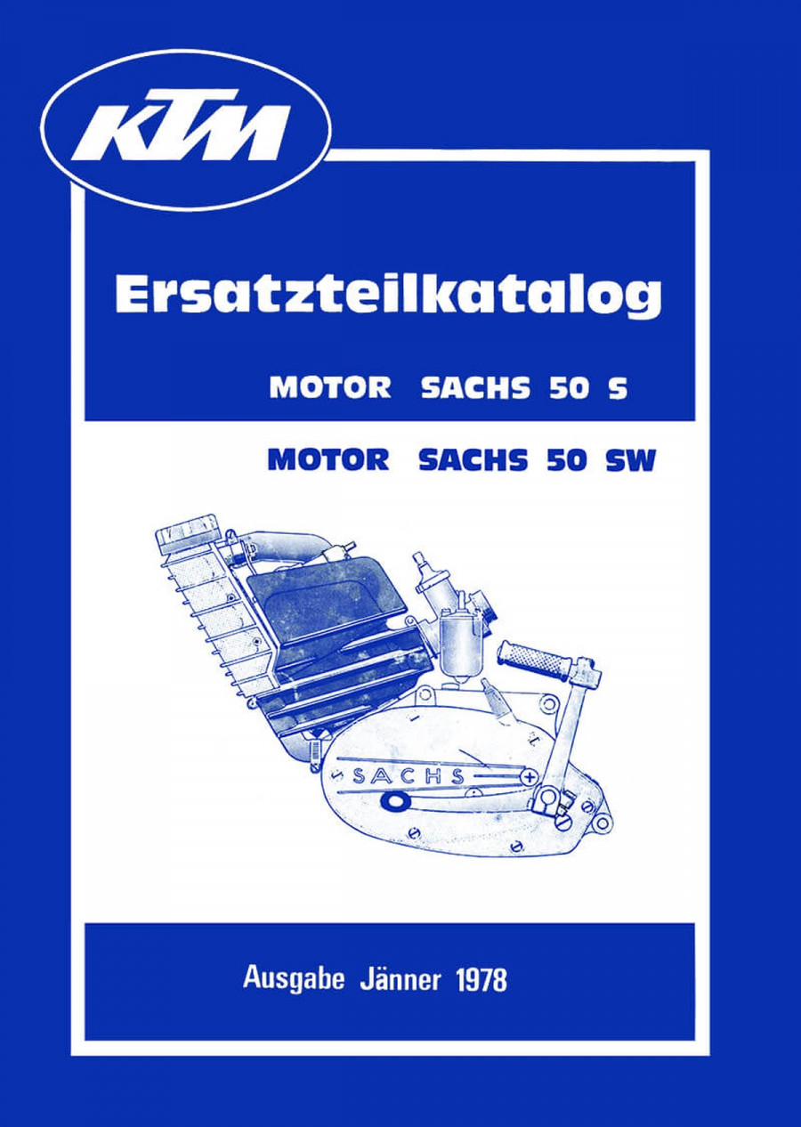 Sachs 50 S und 50 SW (z.B. für KTM), Ersatzteilkatalog