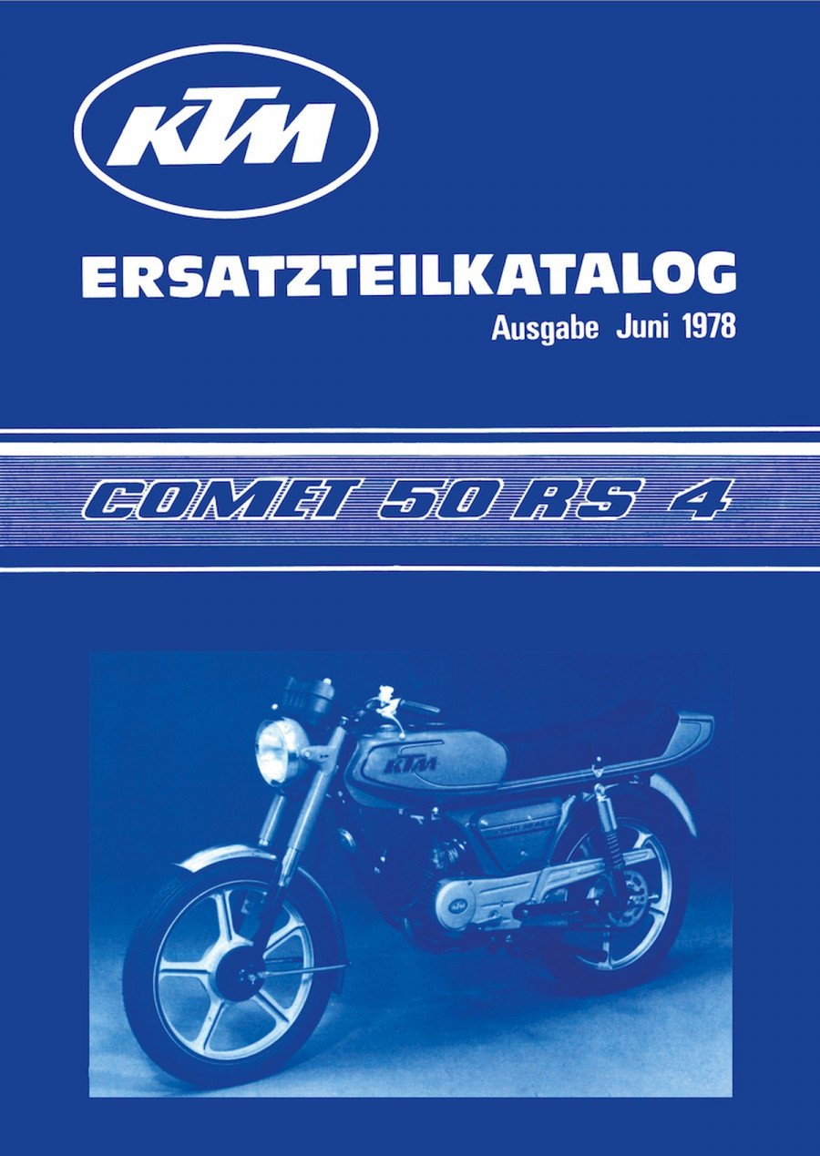 KTM Motorfahrzeugbau Comet 50 RS 4 (Fahrgestell) Ersatzteilkatalog