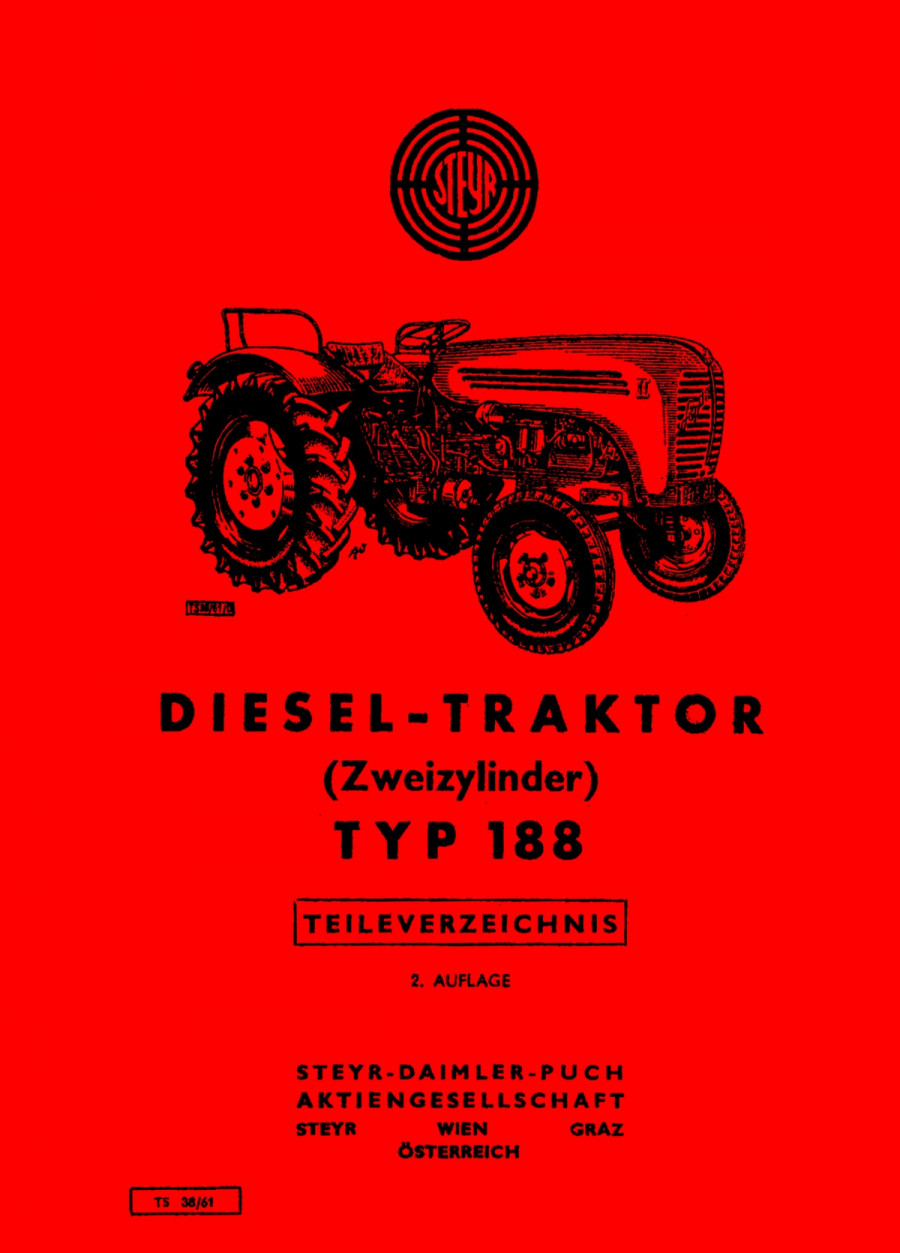 Steyr 188 Traktor Ersatzteilkatalog