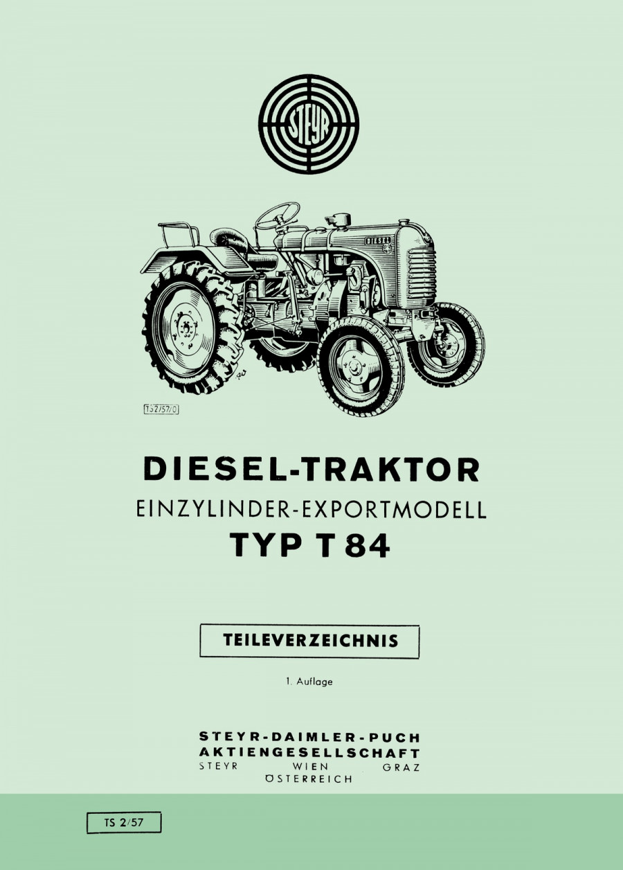 Steyr 84 Traktor Ersatzteilkatalog