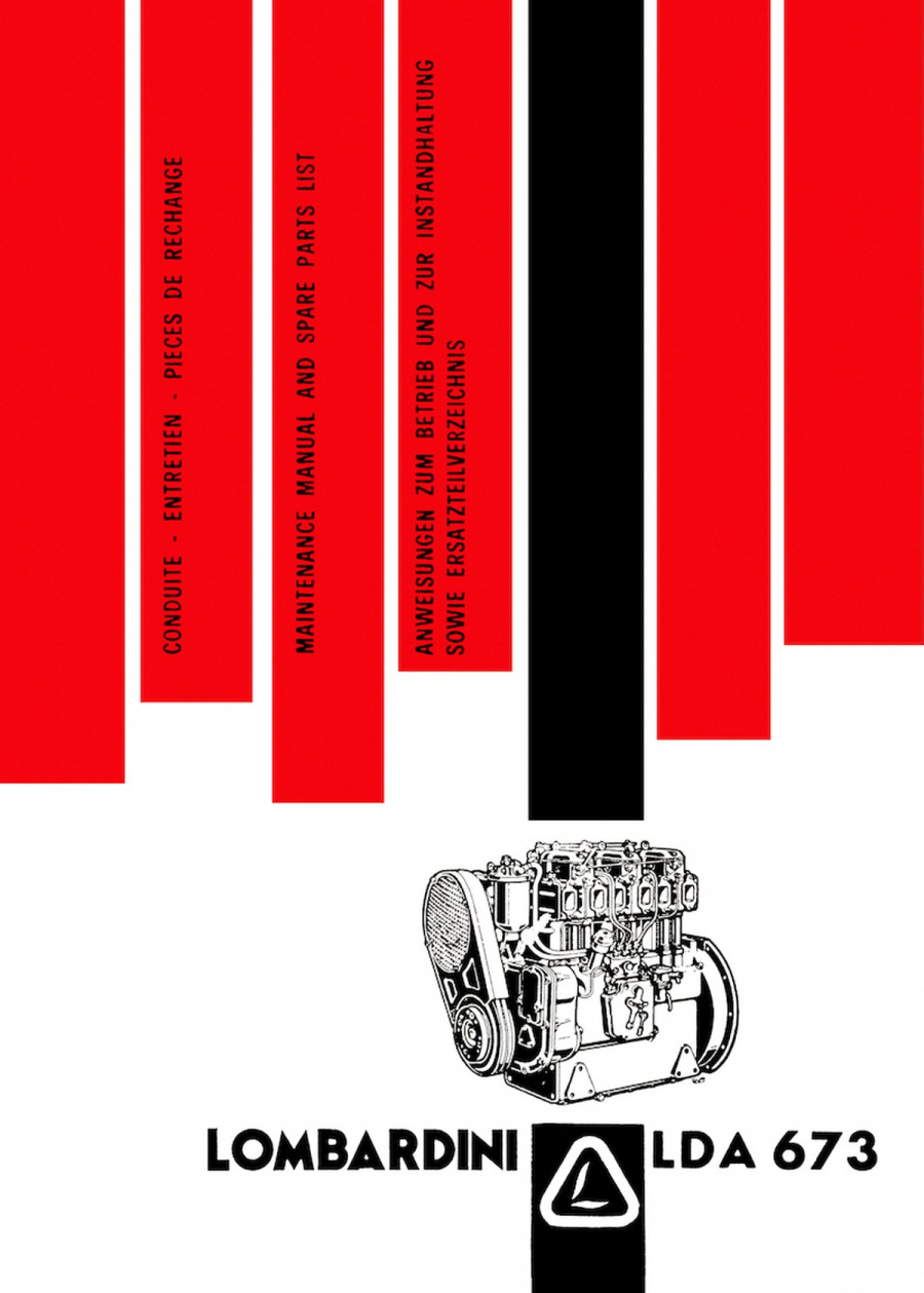 Lombardini LDA 673 Betriebsanleitung und Ersatzteilkatalog
