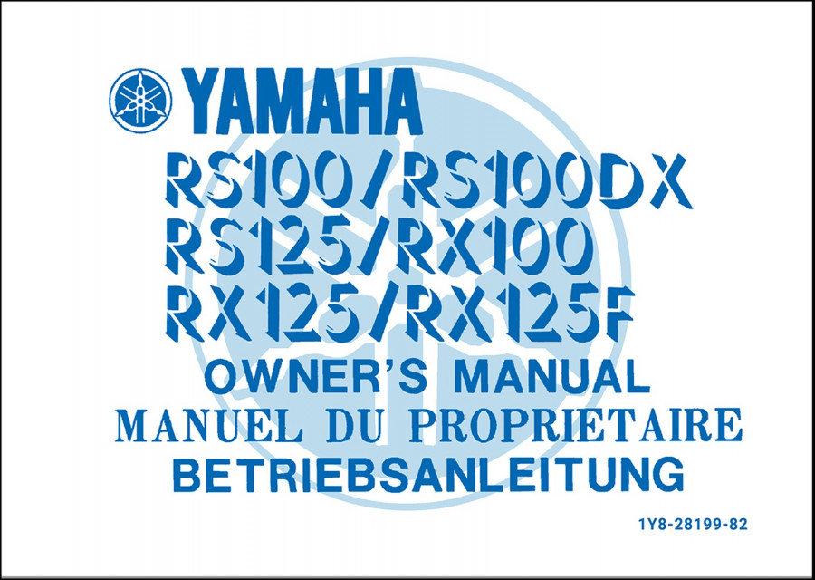 Yamaha RS100 RS100DX RS125 RX100 RX125 RX125F Betriebsanleitung