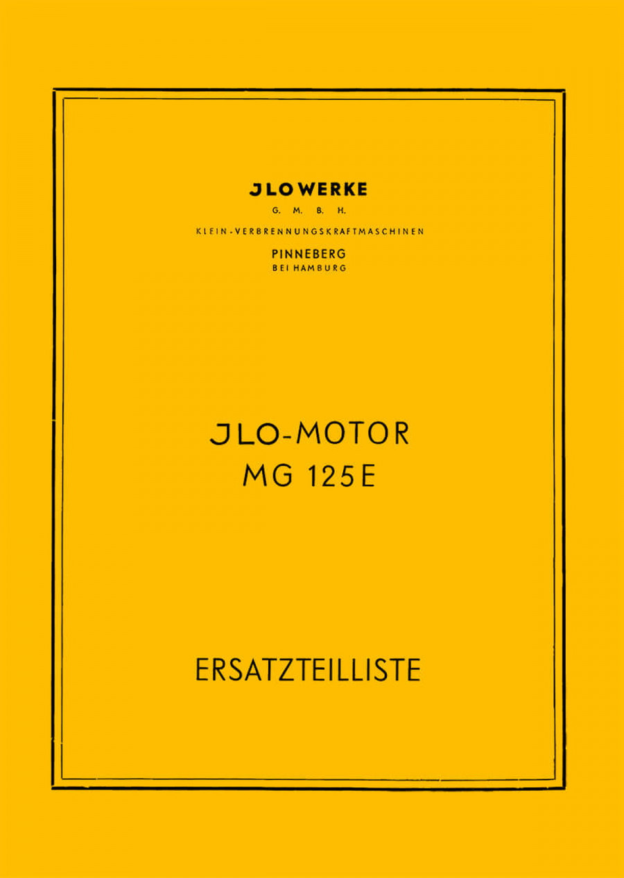 ILO Motor MG 125 E Ersatzteilliste