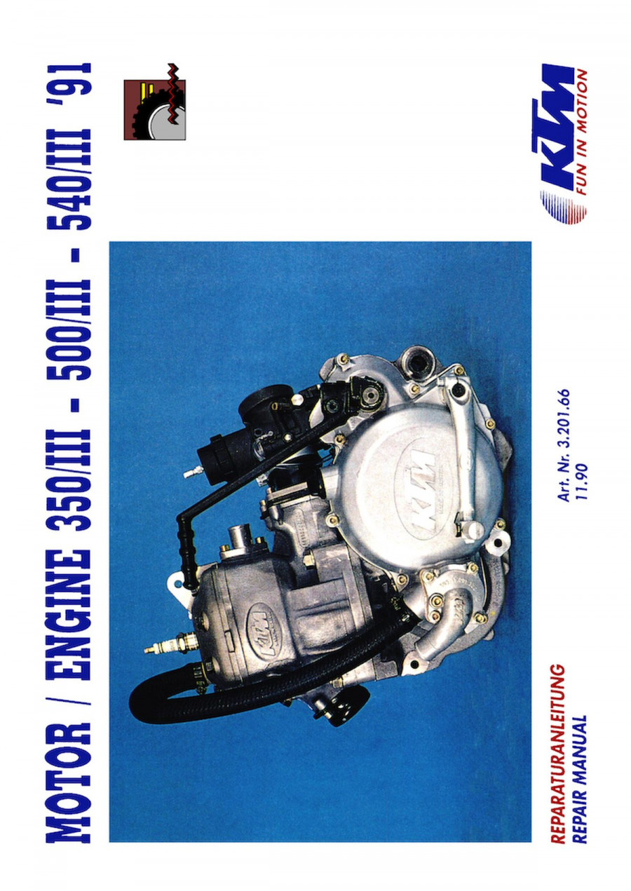 KTM Motorfahrzeugbau Motor 350/III, 500/III, 540/III, Reparaturanleitung