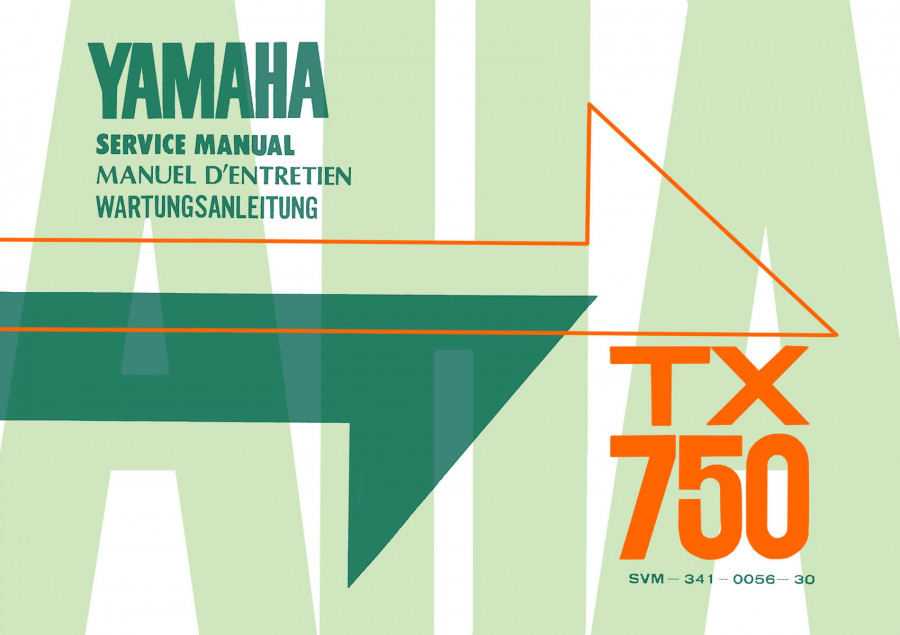 Yamaha TX750 Reparaturanleitung