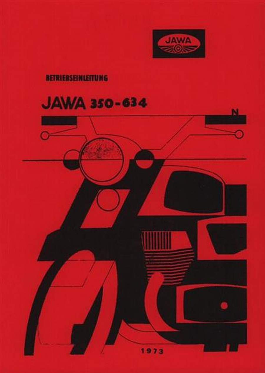 Jawa Motorrad 350, Typ 634-4-03 Betriebsanleitung
