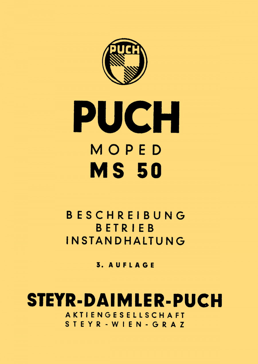 Puch MS 50 Betriebsanleitung