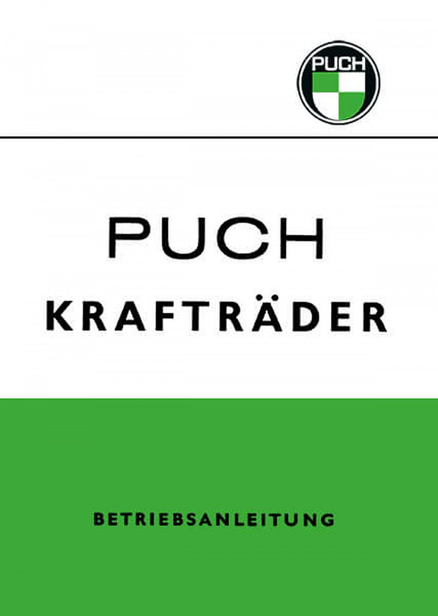 Puch DS 50/4, 1,8 PS, Betriebsanleitung mit Stromlaufplan