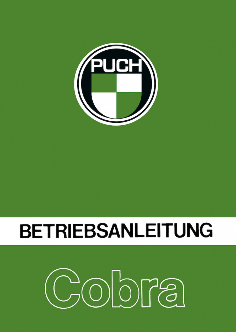 Puch Cobra 80 Kleinkraftrad Betriebsanleitung