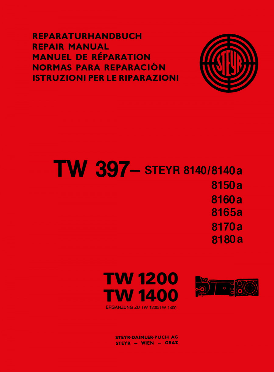 Steyr TW397 TW1200 TW1400 Reparaturanleitung