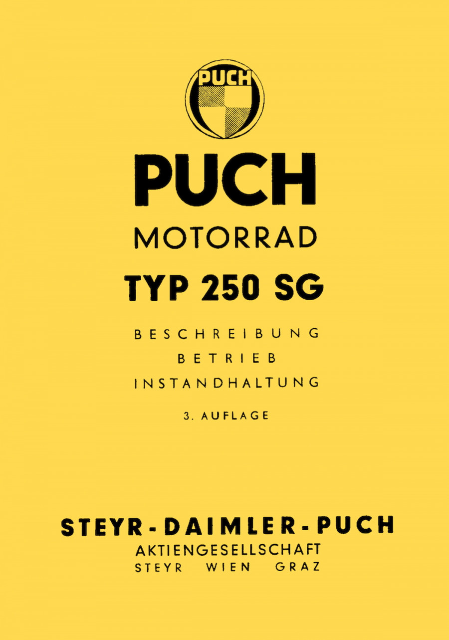 Puch 250 SG Betriebsanleitung