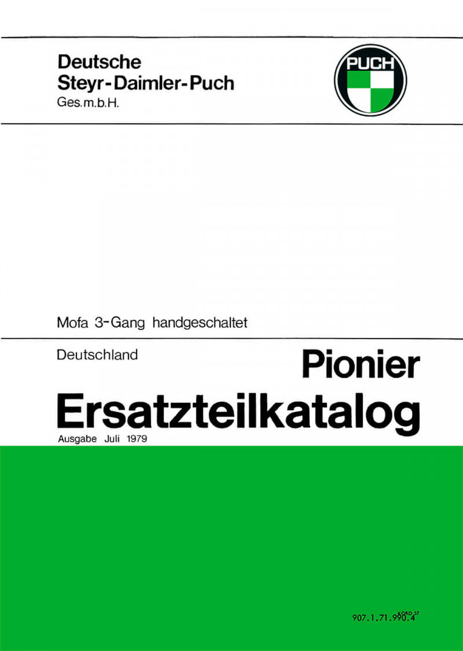 Puch Pionier Ersatzteilkatalog