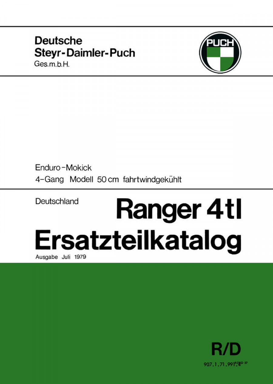 Puch Ranger 4TL Ersatzteilkatalog