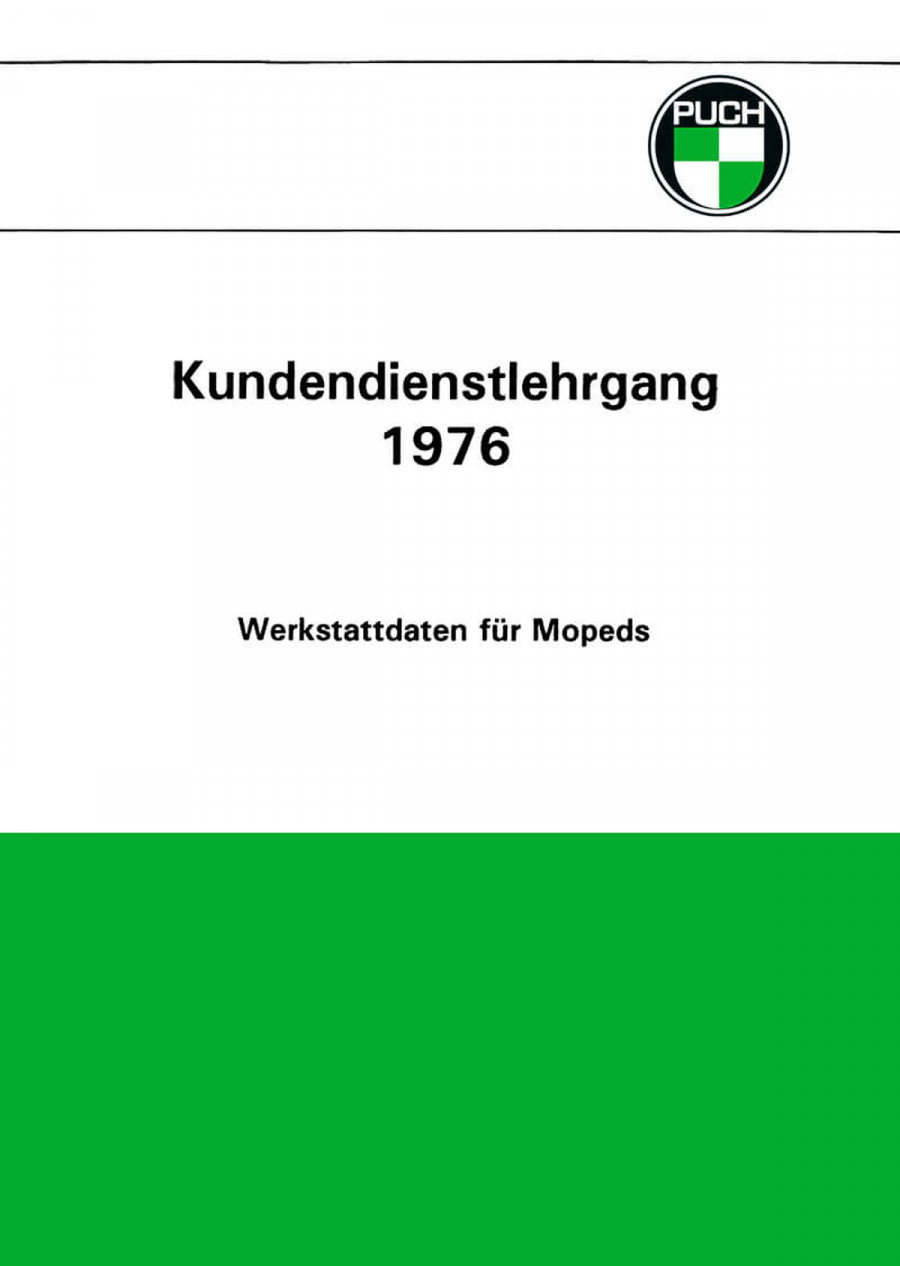 Puch Kundendienstlehrgang 1976