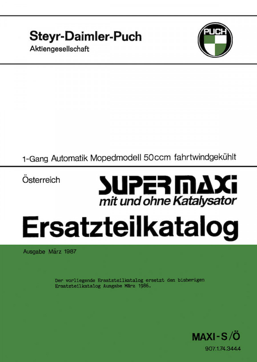 Puch Supermaxi Ersatzteilkatalog