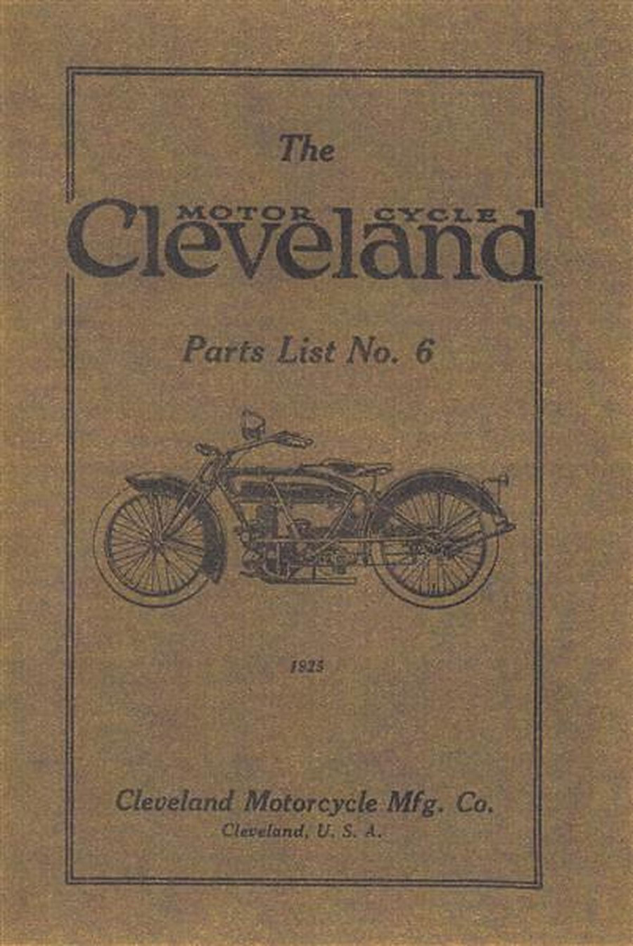 Cleveland Motorcycle Parts List