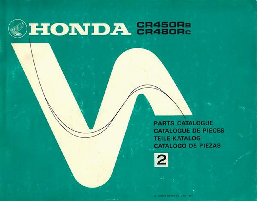 Honda CR450RB CR480RC Teilekatalog