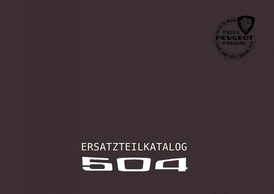 Peugeot 504 Ersatzteilkatalog