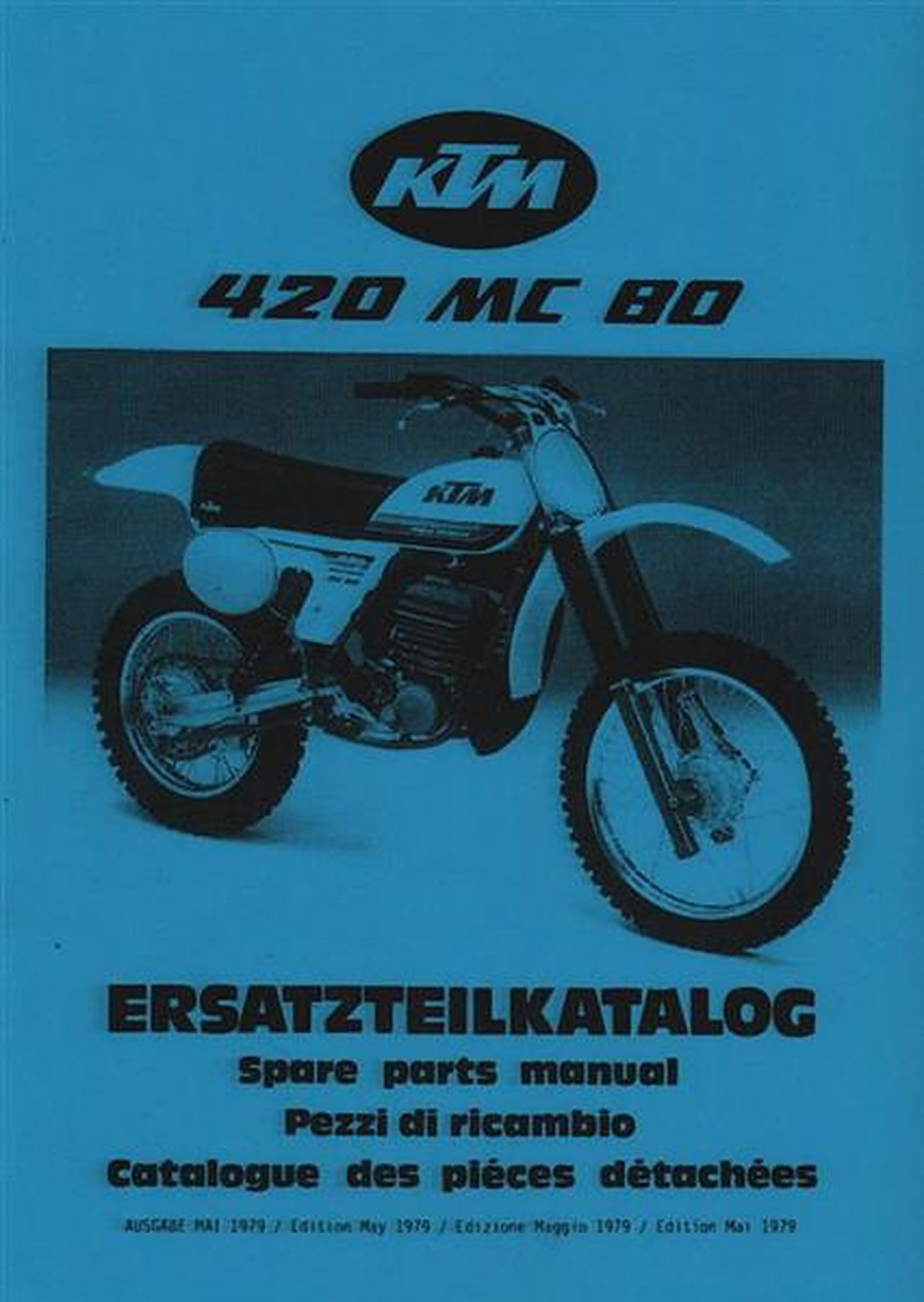 KTM Motorfahrzeugbau 420 MC 80, Ersatzteilkatalog