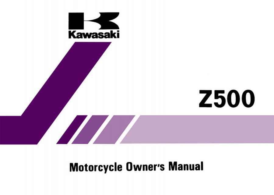 Kawasaki Z500 Owner's Manual