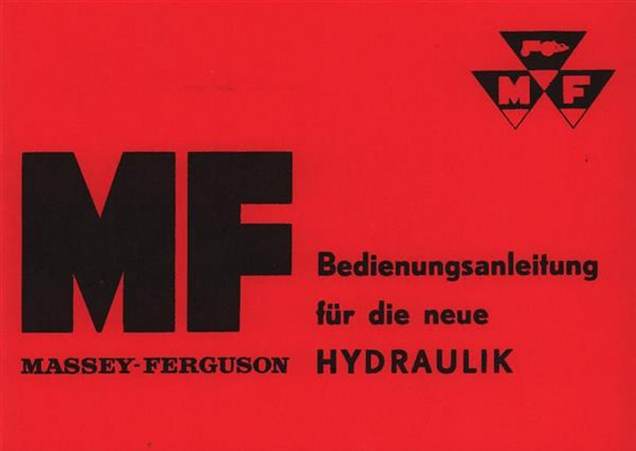 Massey-Ferguson Hydraulik Betriebsanleitung