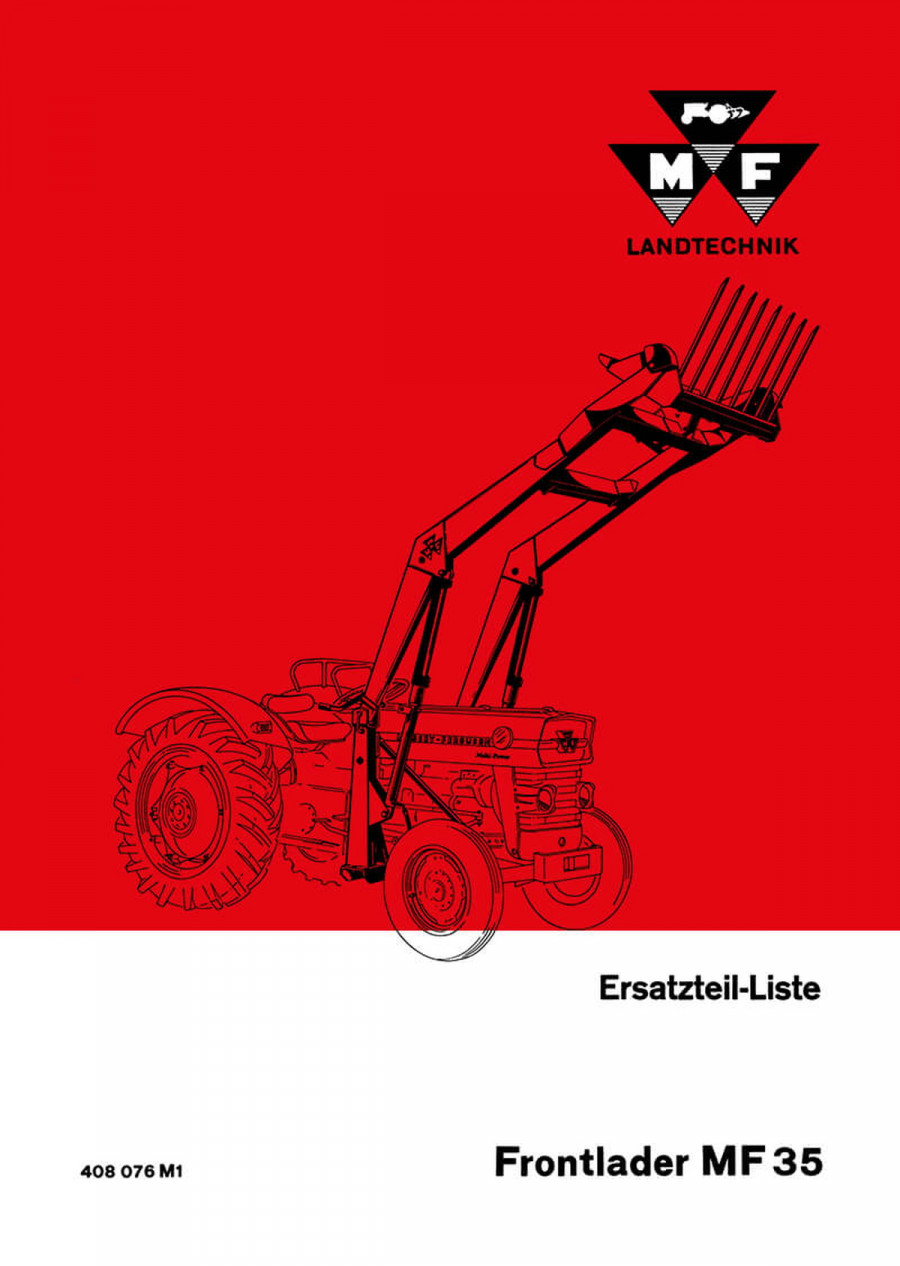 Massey-Ferguson MF35 Frontlader Ersatzteilkatalog