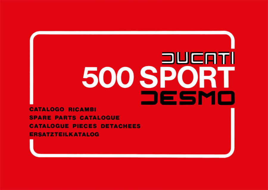Ducati 500 Sport Desmo Fahrgestell Ersatzteilkatalog