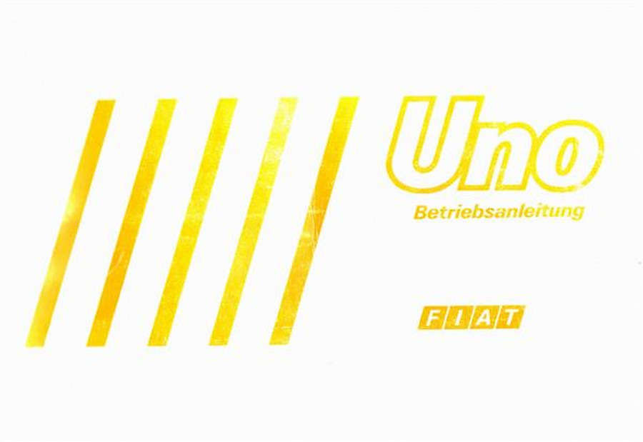 Fiat Uno Betriebsanleitung
