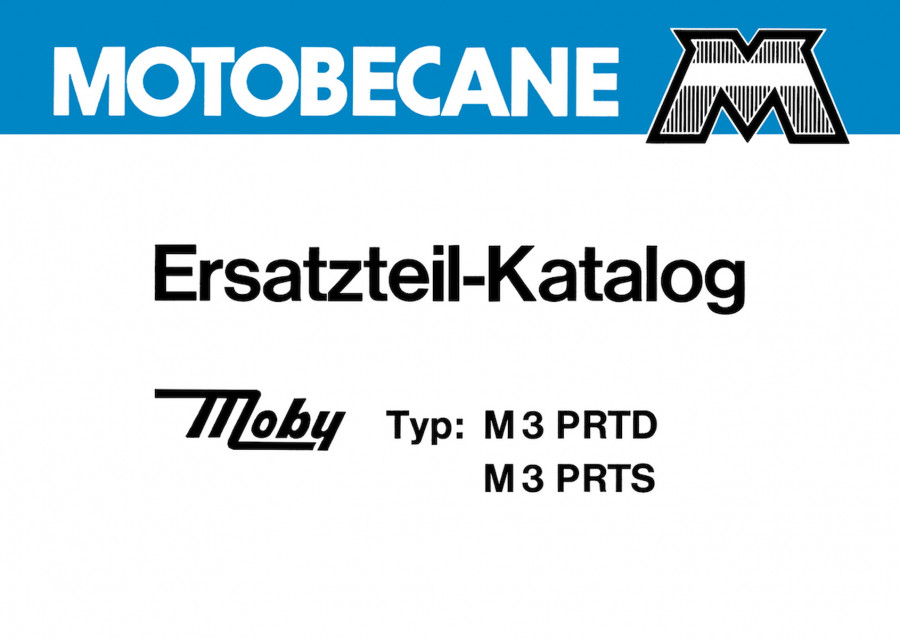 Motobecane Moby M3PRTD und M3PRTS Ersatzteilkatalog