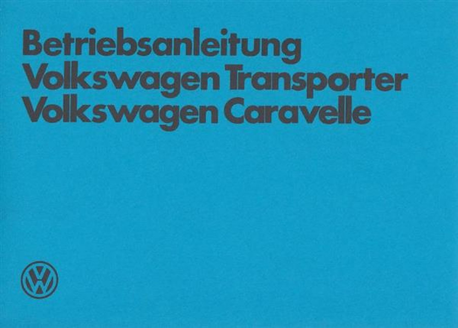 VW Transporter, Caravelle, Betriebsanleitung