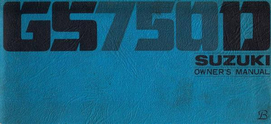 Suzuki GS750D Owner's Manual