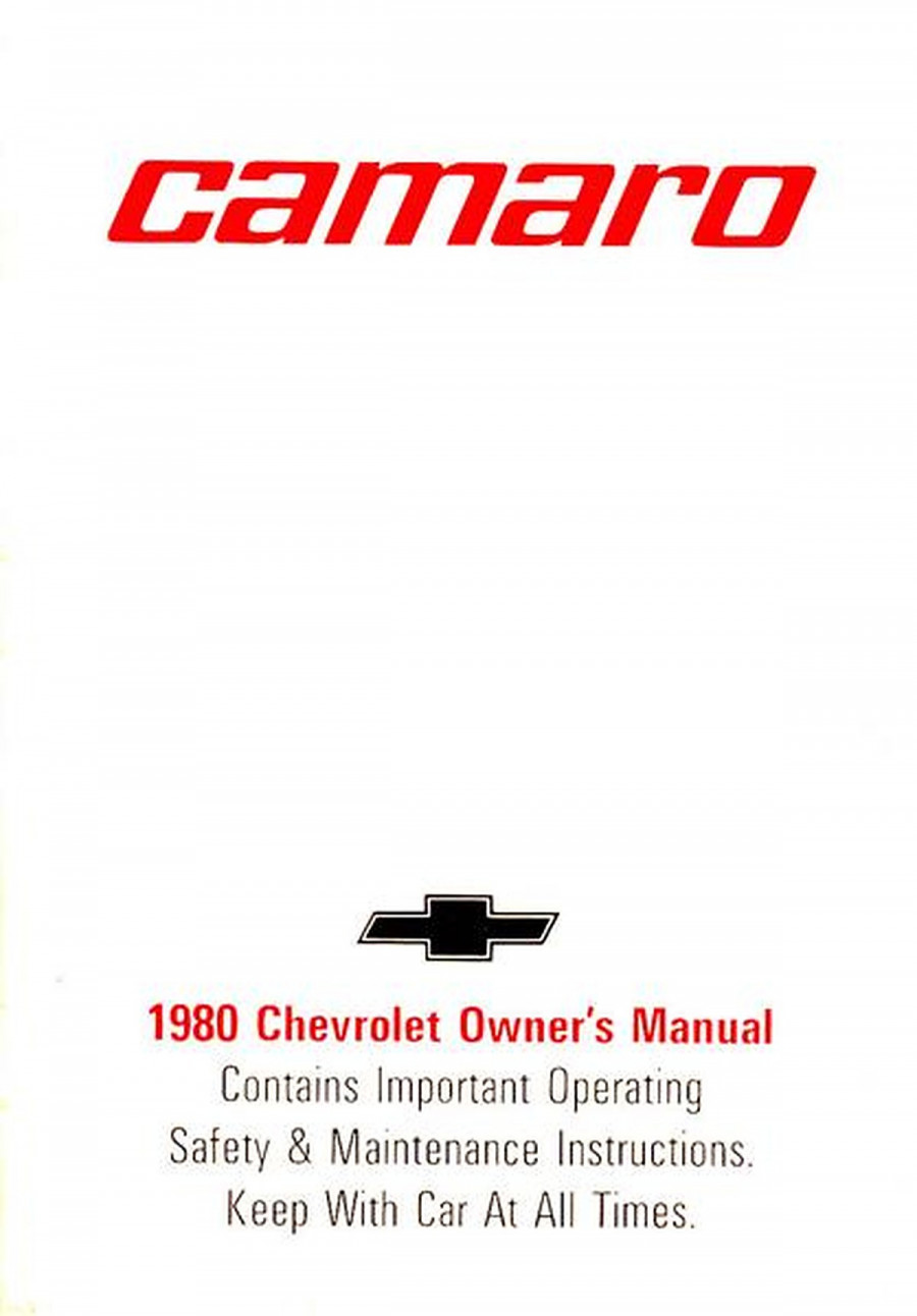 Chevrolet Camaro Owner's Manual