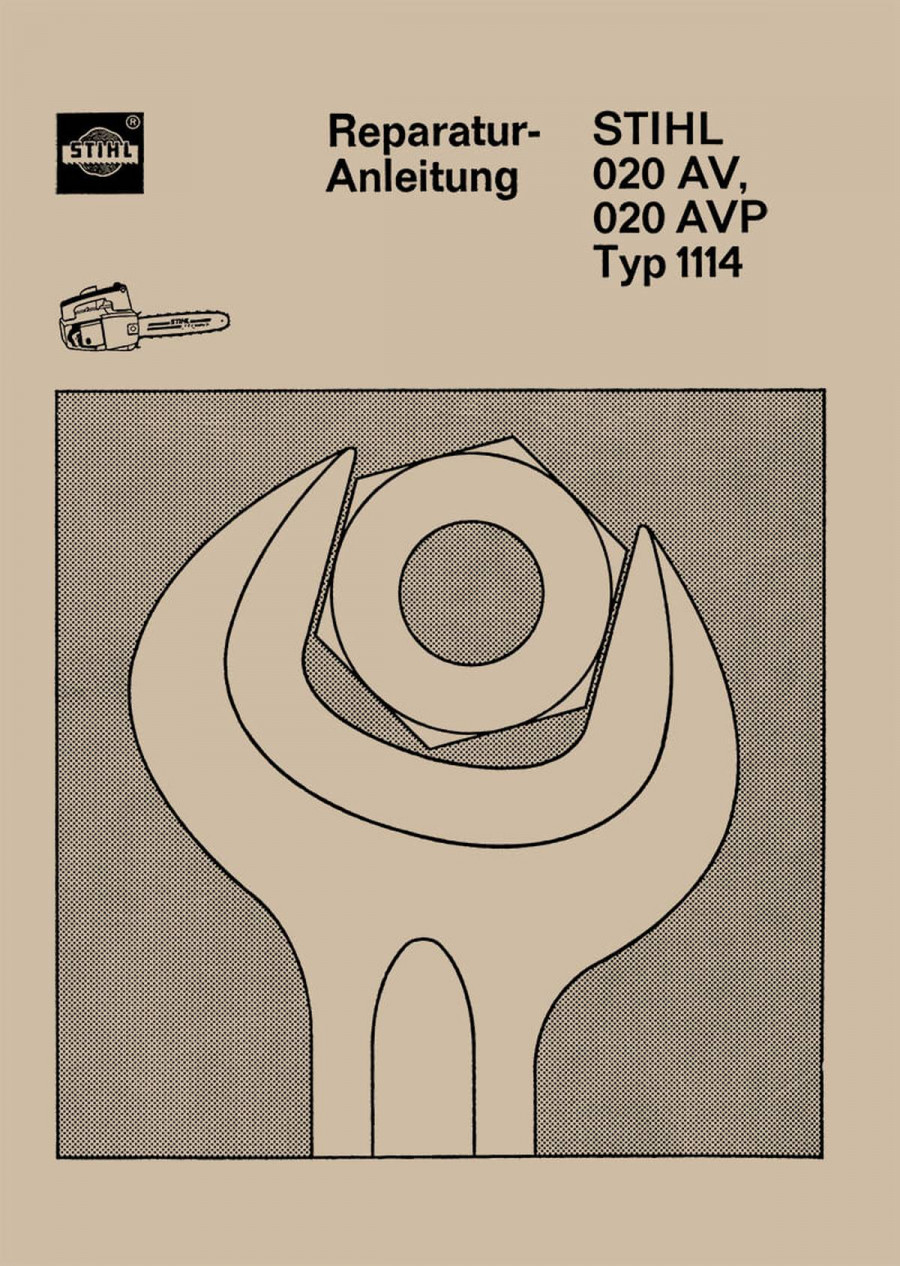 Stihl Motorsägen 020 AV und 020 AVP Typ 1114, Reparatur-Anleitung