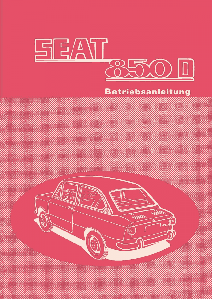 Seat 850D Betriebsanleitung