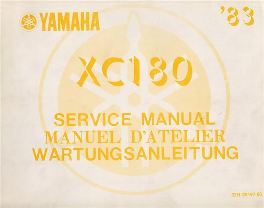 Yamaha XC180 Motorroller Wartungsanleitung