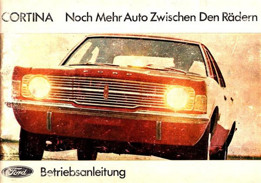 Ford Cortina 1300 1600 1600 GT 2000 Betriebsanleitung